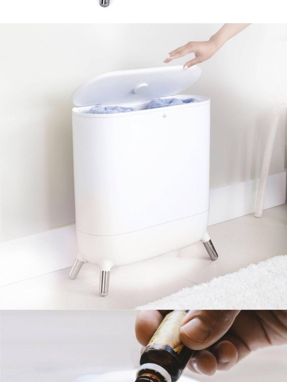 NIB Sharper Image White Towel Warmer